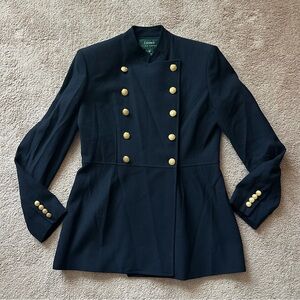 Lauren Ralph Lauren Navy Blazer with Gold Buttons